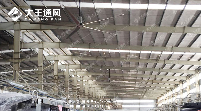 大王HVLS大型工業(yè)風扇如何幫助通風?